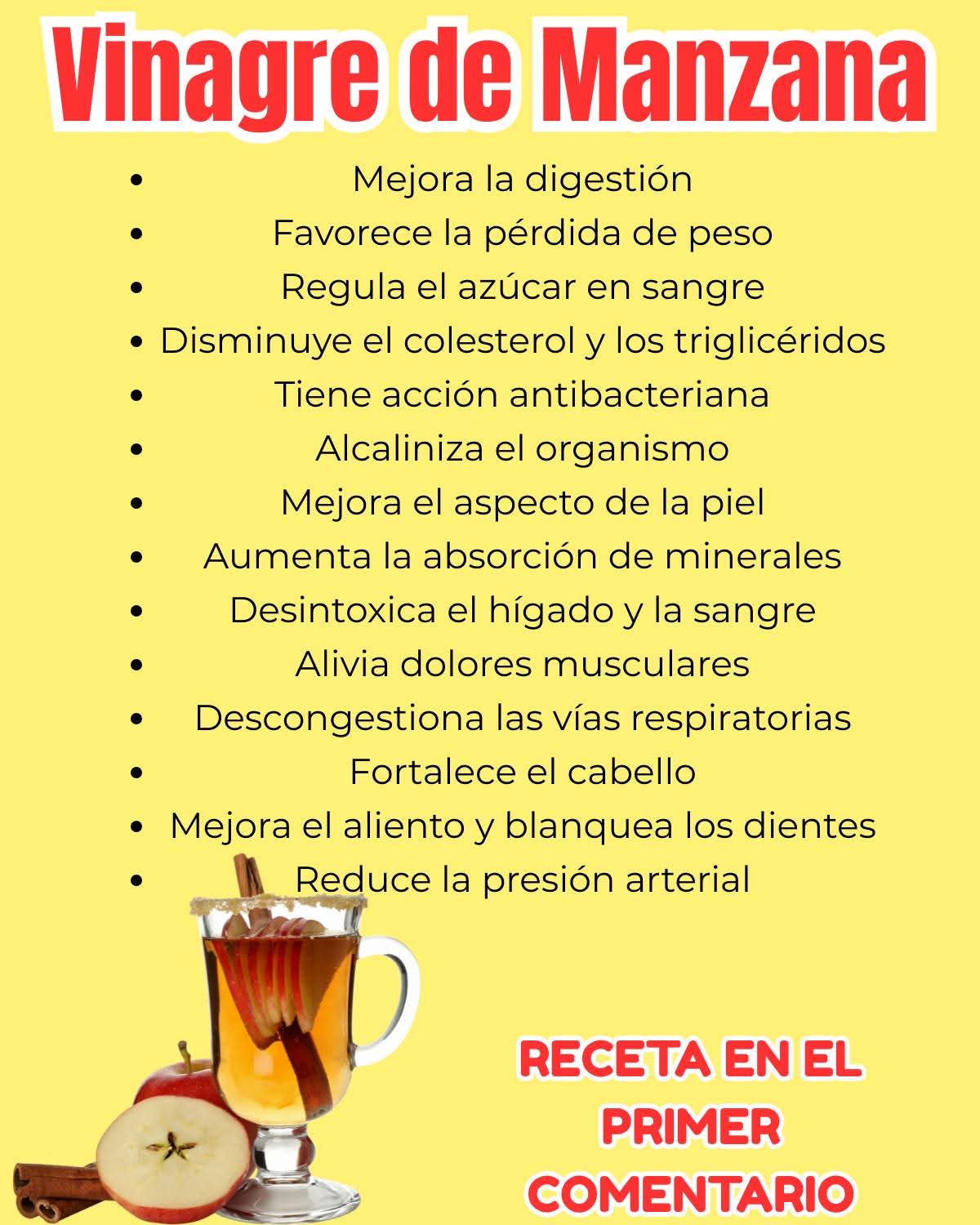 Vinagre de manzana en ayunas para la circulación y mas..