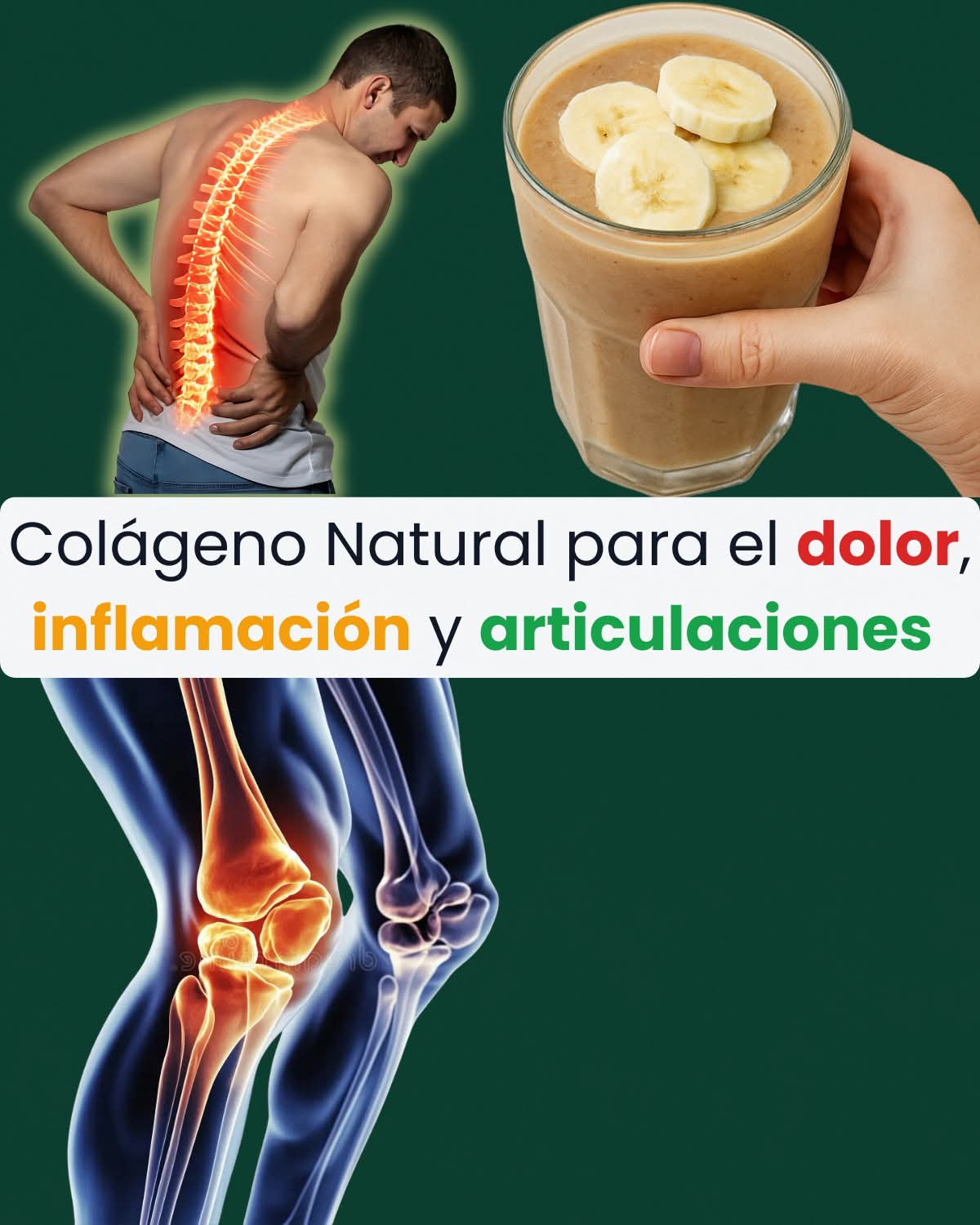 ¡Tu cuerpo lo pide! Colágeno casero para dolor e inflamación..ver mas