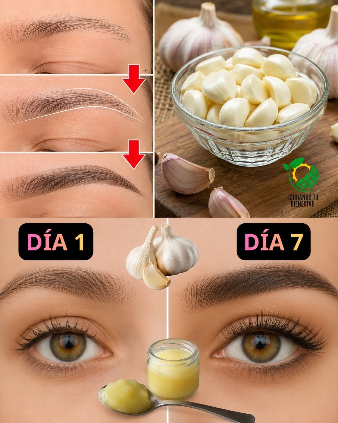 ¡Dile adiós a las cejas escasas y las pestañas cortas con solo 2 ingredient.ver mas