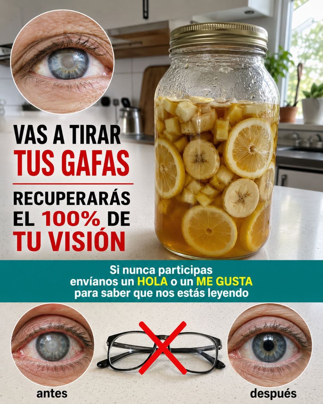 El secreto casero que fortalece la vista y limpia los ojo..ver mas