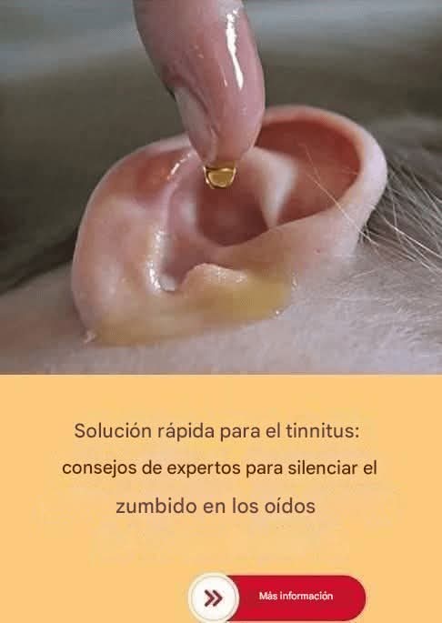 Ponte dos gotas en el oído y oirás como antes. Recupera la audici..ver mas