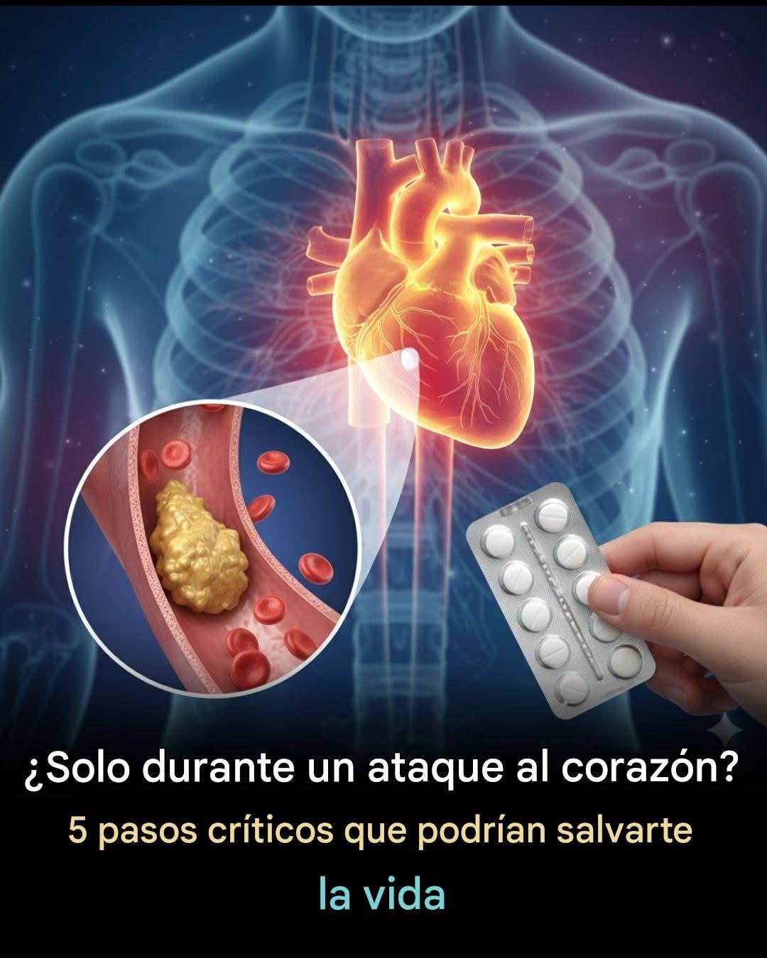 Solo en casa durante un ataque cardíaco… 5 pasos cruciales que podrían salvarte la vida….. ver más