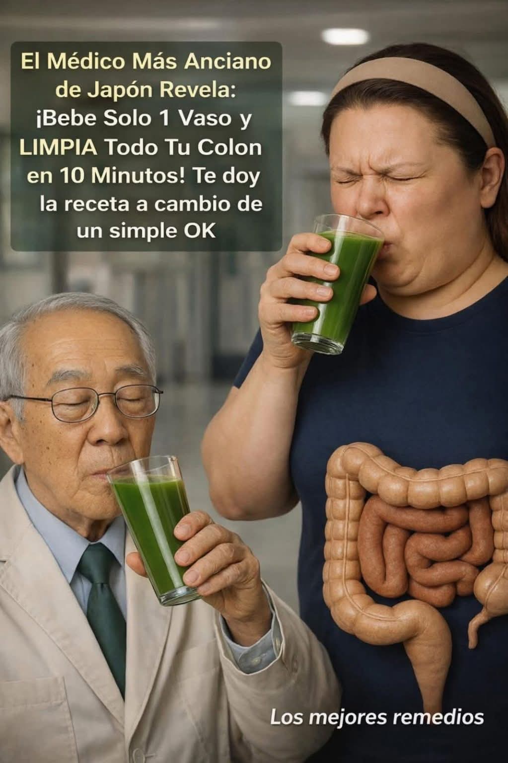 Jugo japonés para desintoxicar el colon y bajar el abdomen infla..ver mas