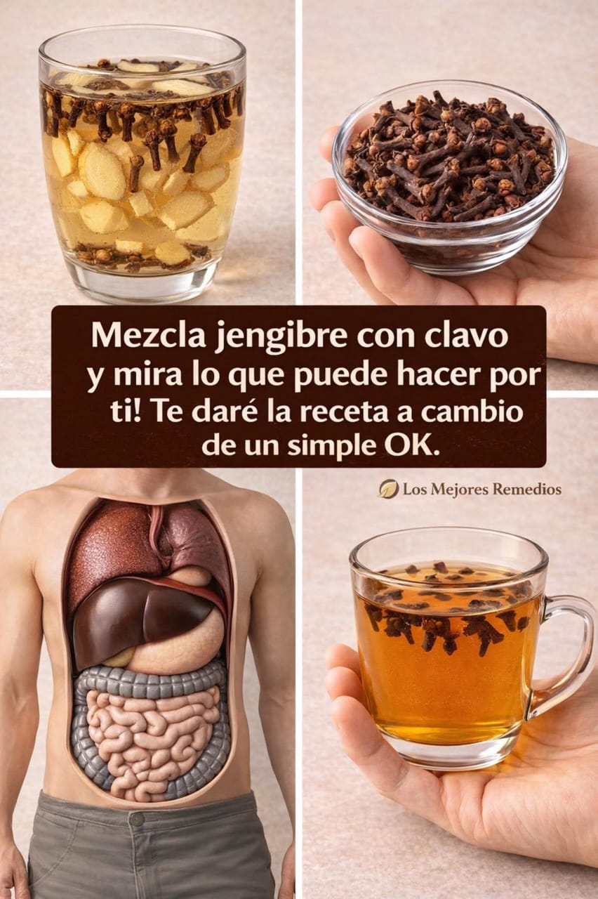 ¡Mezcla jengibre con clavo y mira lo que puede hacer por ti!..ver mas