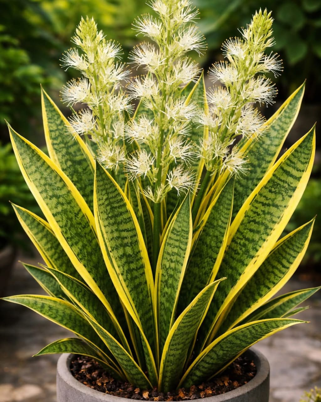 Muy poca gente conoce este truco para hacer florecer La Planta lengua…Ver mas