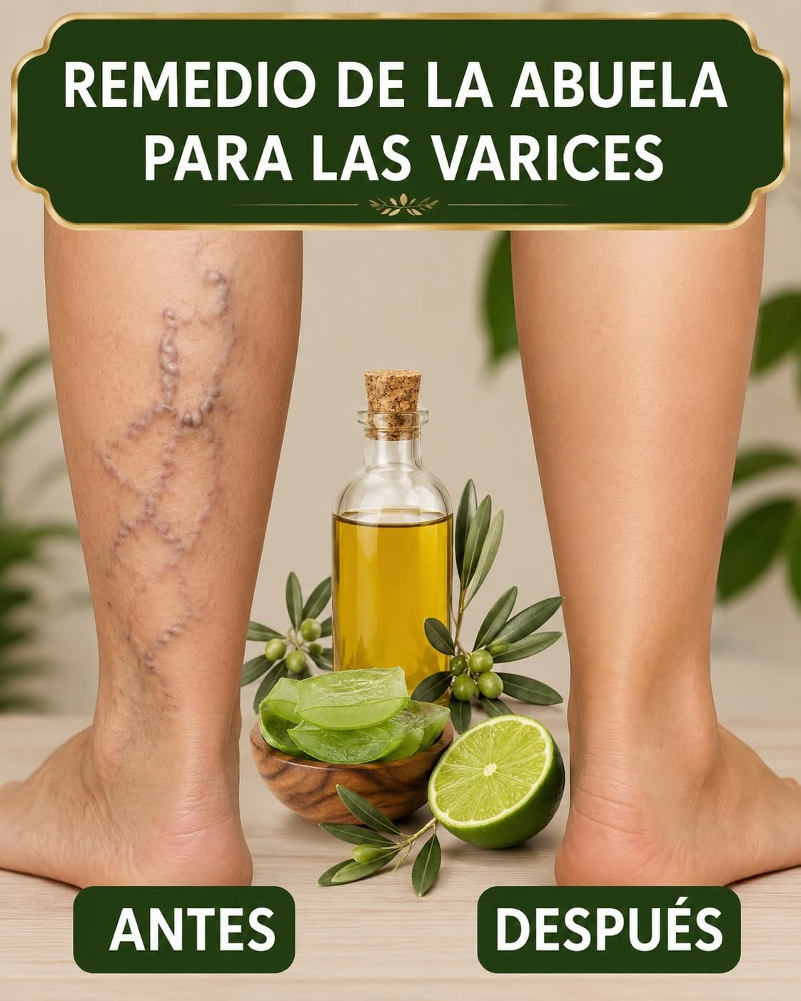 Así curaba mi abuela las várices… con solo 3 ingredientes de cocina. Rece..ver mas