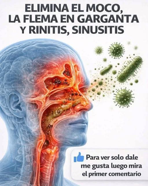 Eliminar el moco, las flemas en la garganta y la nariz..ver mas