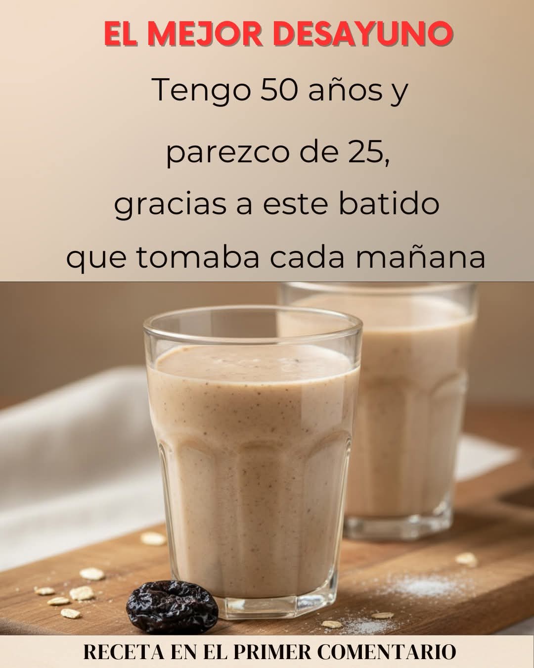 El Batido Rejuvenecedor Que Te Hace Lucir 20 Años Más Joven…. ver más