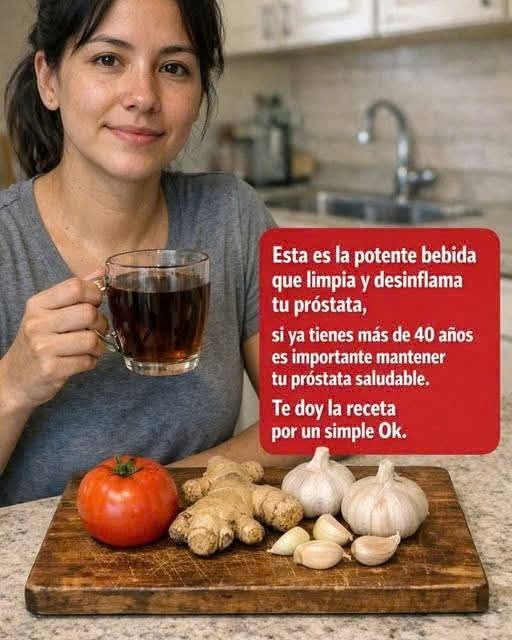 Esta es la potente bebida que limpia y desinflama tu prósta..ver mas