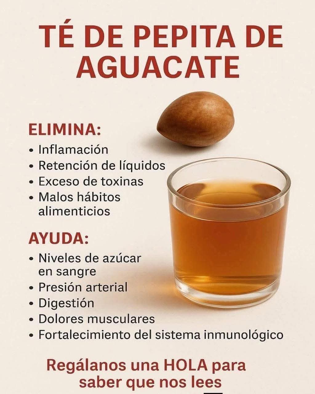 Té de semillas de aguacate….. ver más