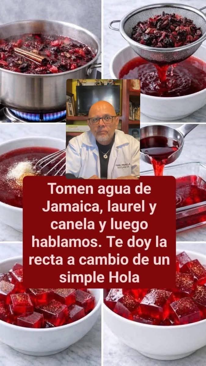 Tomen agua de Jamaica, laurel y canela y luego hablam..ver mas