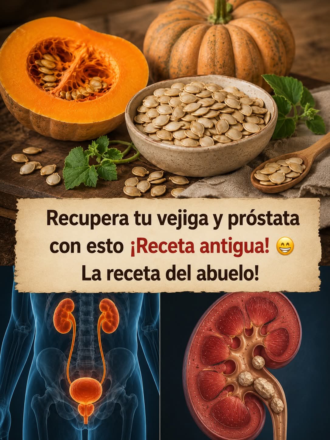 ¡Te dejará la vejiga y la próstata como nuevas! ¡La receta del abue… ver más